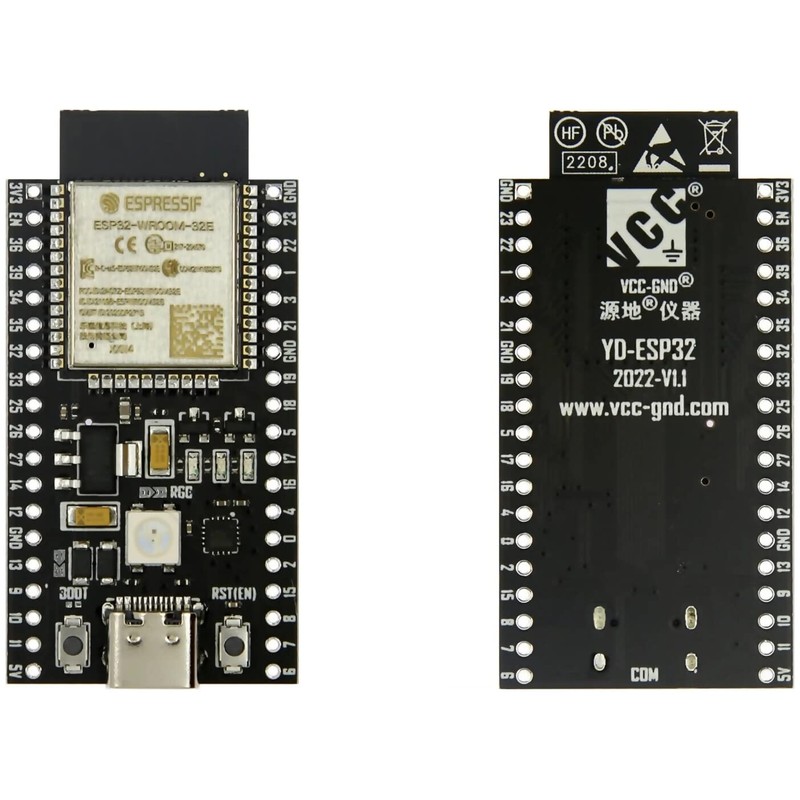ESP32-WROOM-32E Board, WiFi, Bluetooth, USB Type C, PCB Antenna (2