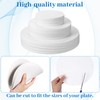 Meyeyaia 120pcs Thick Felt Plate Dividers,3 Sizes Round China Dish
