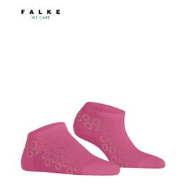 FALKE Women's Joy Fuel W Sn Cotton Short Patterned Trainer Socks, Pink Candy 8052, 39 - 42