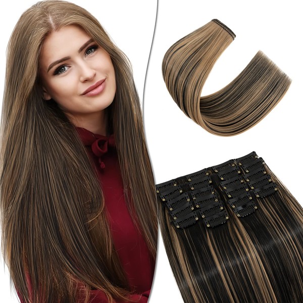 SEGO Clip-In Extensions Like Real Hair Extensions with 22 Clips