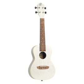 Ortega Guitars, 4-String Earth Series Concert Ukulele, Right, Silver, Acoustic (RUSILVER)