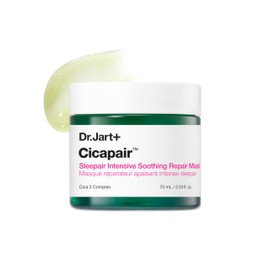 Dr.Jart+ Cicapair Sleepair Intensive Repair Night Face Mask Con Centella Asiatica - Maschera Viso Notte in Tessuto per la Riparazione della Barriera Cutanea - Skincare Coreana (75 ml)
