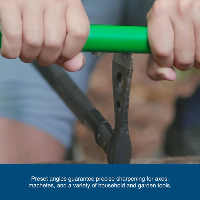 ACCUSHARP Axe, Tool & Knife Sharpener, Restores, Hones & Sharpens