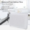 Bathtub Spa Pillow, Soft Quilted Waterproof Non Slip Bath Pillow