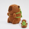 Clearstone Capybara Plush Keychain Chabimaru Turtle with Music, 7.3 inches