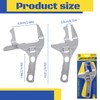 saerryor Adjustable Spanner & Wrench, 6-68mm Plumbing Tools, Large Opening