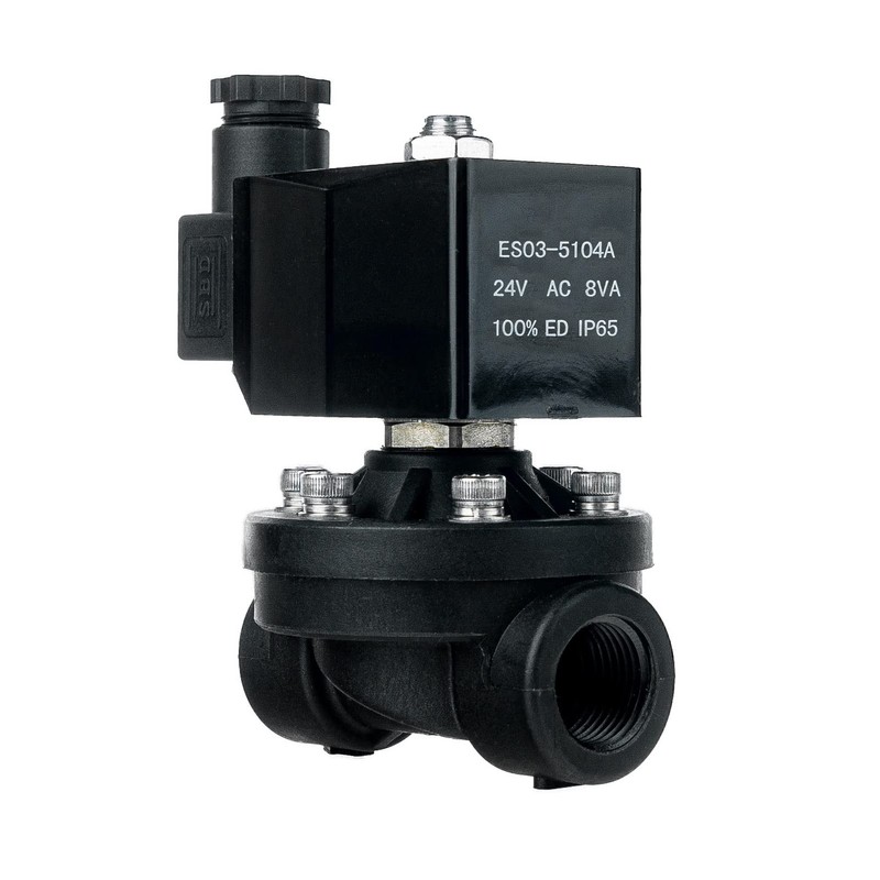 FSA Solenoid Valve Plastic PA6 1/2 Inch 24 V AC