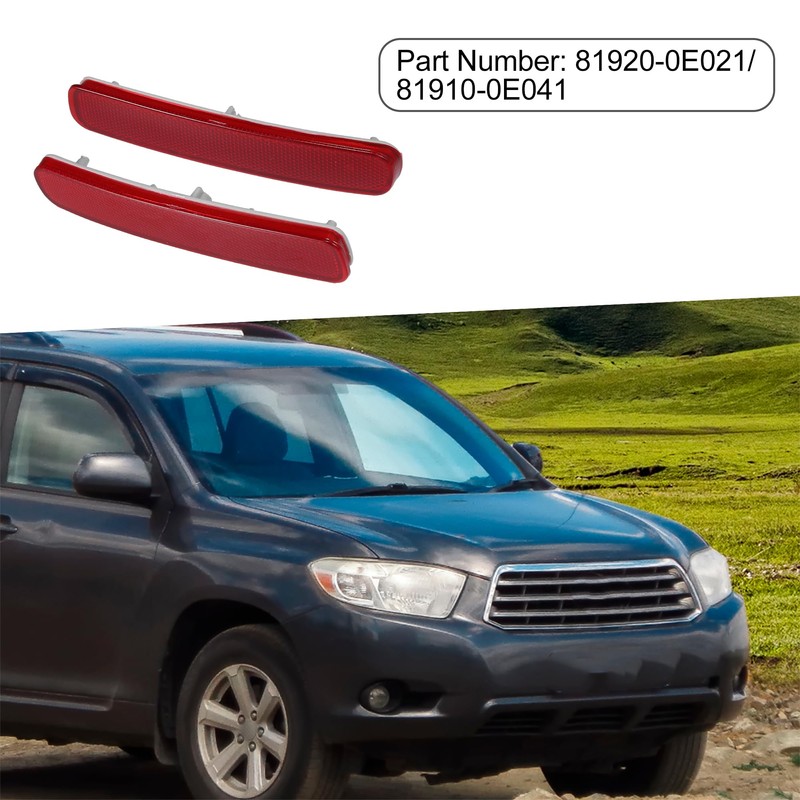 A ABSOPRO Rear Bumper Reflector Light 81920-0E021 81910-0E041 for Toyota