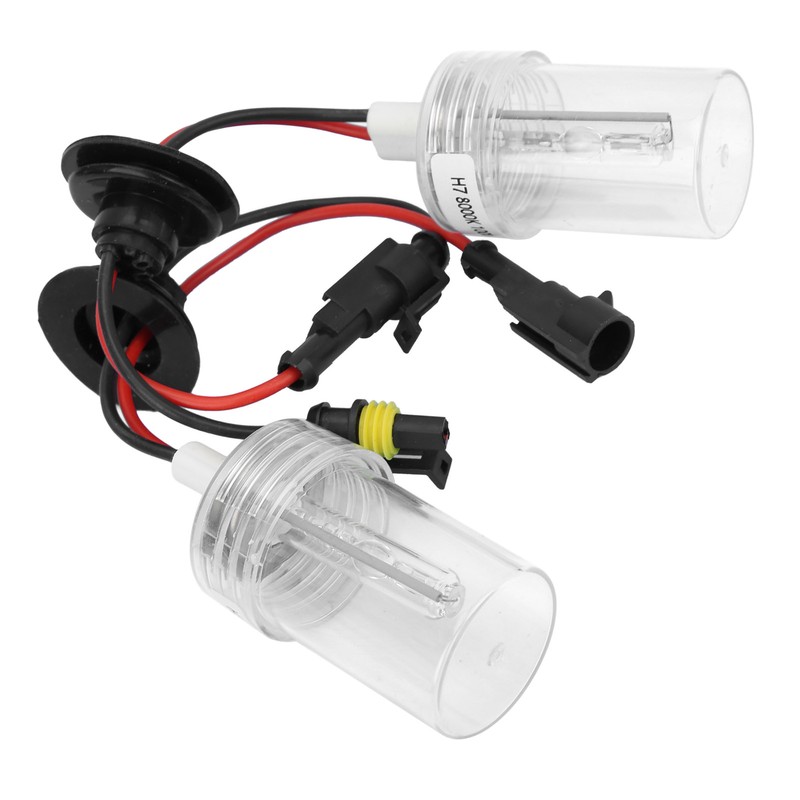 2Pcs Auto Headlight Bulb Headlamp Xenon HID 100W 8000K H7