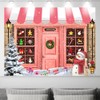 Christmas Shop Backdrop 10 x 8 ft Xmas Santa's Toy