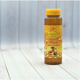 Peach Honey - Organically Flavored - Squeeze Bottle (Net Wt 12 Oz) - NEW Size