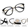 SOJOS Retro Round TR90 Blue Light Reading Glasses Womens Mens