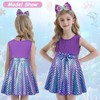 HenzWorld Little Mermaid Outfits for Girls Princess Christmas Gift Dress