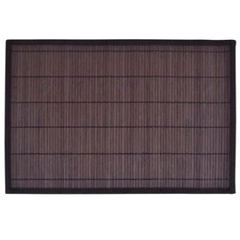 vidaXL Handmade Bamboo Placemats 30 x 45 cm, Dark Brown, Natural Dining Table Mats, Easy Cleaning, Non-Slip Backing, Stylish Home Decor, Set of 6