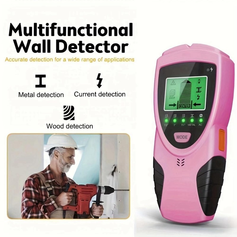 5-In-1 Wall Scanner Wall Wood Current Detector Edge Center Finding