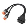 2 in 1 OBD Adapter Diagnostic Scanner 4Pin 6pin to