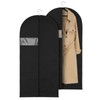 Pack of 2 Garment Bags, Garment Bags, Breathable Black Garment