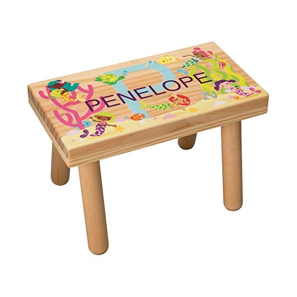 Fox Valley Traders Personalized Children’s Step Stool, Customized with Kid’s