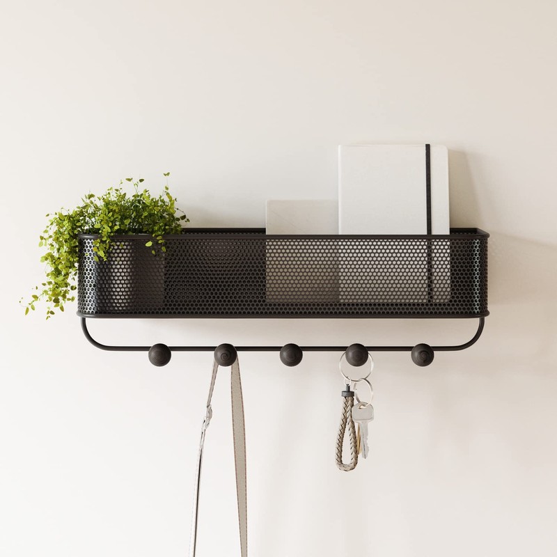 umbra 21004245048 W3245048 Wall Hook Storage Organizer Box Mesh Wall