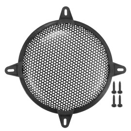 ACROPIX Universal 8" Car Speaker Grills Cover Mesh Round 8 Inch Audio Speaker Subwoofer Guard Protector Case with Screws and Clips Iron Black - Pack of 1