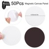 50 Pcs Magnetic Painting Canvas Panel Mini Canvas Boards for