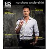 NO Show Deep Scoop Neck Cotton Odor-Control Undershirt for Men