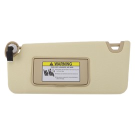 TUCKBOLD Left Driver Side Car Sun Visor with Mirror and Light for Honda Accord 2012 Practical No.83280-TA5-A71ZA Sun Visor Assembly Beige 1 Pcs