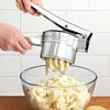 EZONEDEAL Stainless Steel Potato Ricer Heavy Duty Potatoes Masher with