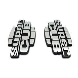 Honda Super Cub 110 3D Emblem Tuning Chrome Sticker / 혼다 슈퍼커브 110 3D 입체 엠블럼 튜닝 크롬 스티커