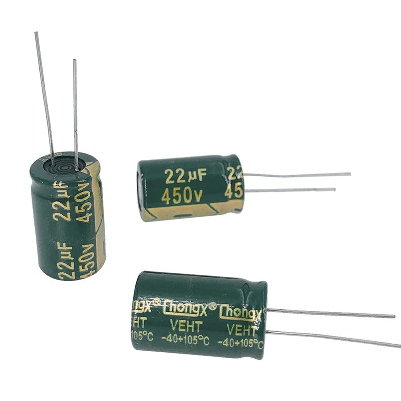 PENGLIN 10pcs Electrolytic Capacitors Aluminum Electrolytic Capacitors 450V 22UF 105℃