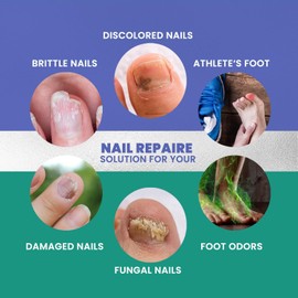 Nail Repair Liquid Solution for Thick Broken Discolored & Damaged Toenail and Fingernails