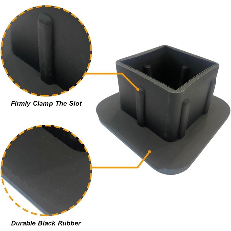 Trailer Hitch Tube Cover Plug 2Inch Rubber Receiver Tube Hitch