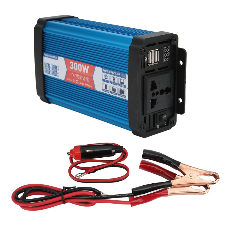 Car Power Inverter Pure Sine Wave 300W Continuous Dual USB