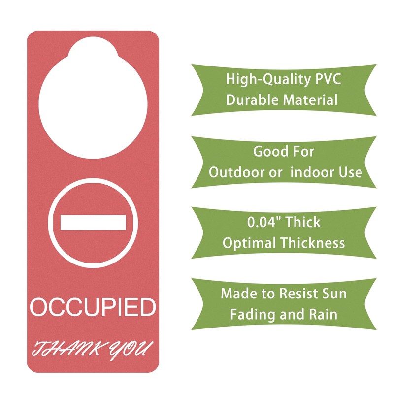 Vacant Occupied Sign,2Pack for Home Office Restroom Conference Hotles Hospital,Door