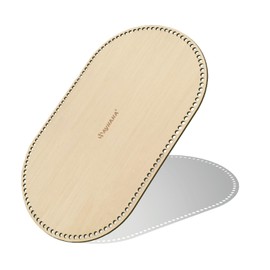 SAYHAHA Large Moses Basket Wood Bottom 27.56 x 15.75 inches,Oval Natural Wood Base Shaper for DIY Crochet or Knitting Weaving Crafts Home Decoration (1PC)