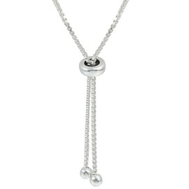 Hoops & Loops - Pulsera Ajustable Pulida de Plata de Ley