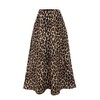 GORGLITTER Women's Leopard A Line Flared Flowy Maxi Skirt High