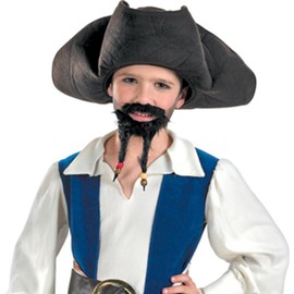 Disguise Child Pirates Of The Caribbean Pirate Hat With Moustache And Goatee