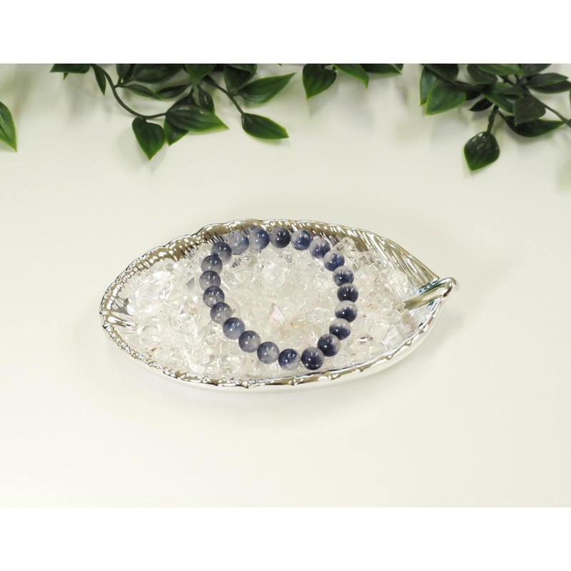 RELIGHT Natural Stone, Crystal, Ripple, Feather, Small Plate, 2-piece Set,