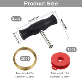 JurciCat 5 Stück Windshield repair kit Auto Fenster Entfernung Werkzeug mit schneidedraht und griffen universal Windschutzscheibe reparaturset Windschutzscheibe Auto kit