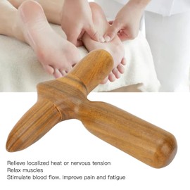Foot Massage Stick, Foot Acupuncture Stick, Portable Ergonomic Wooden Acupuncture Reflexology Therapy Massager for Men and Women, Wooden Massage Stick
