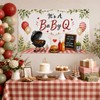 BBQ Baby Shower Backdrop Banner It's a Baby Q Baby