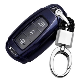 ontto Car Key Case Fits Hyundai Kona IX35 i10 i30 i30n Ioniq Tucson Santa Fe Elantra Palisade Azera Key Cover TPU Key Case Key Protection Case Black