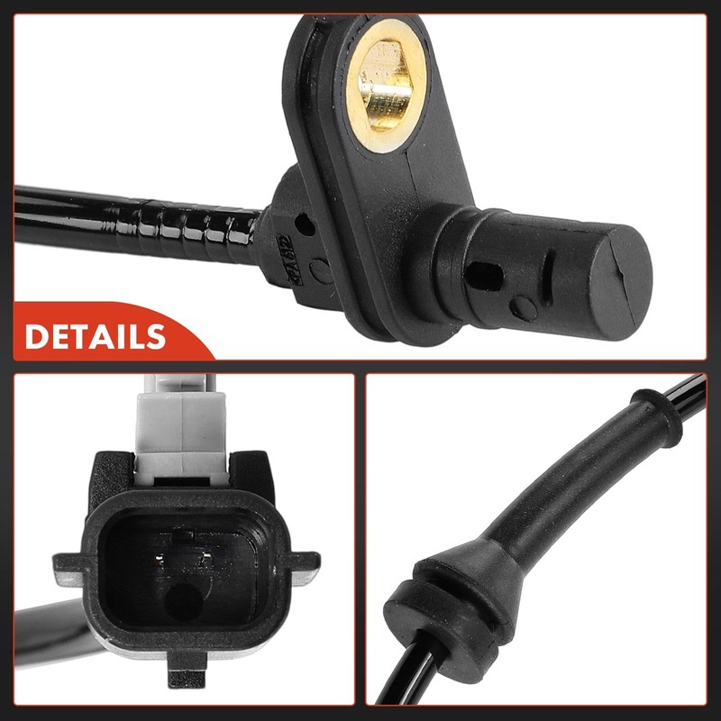 Frankberg 2x ABS Sensor 2-Pins Rear Axle Compatible with Kadjar