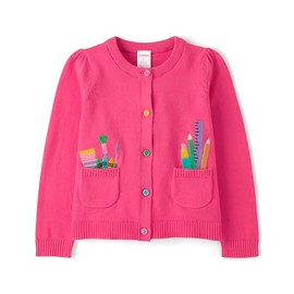 Gymboree,and Toddler Long Sleeve Cardigan Button Up Sweater,Back to School Pink,8