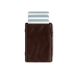Venner Wallet - Cartera Minimalista RFID para Hombre y Mujer, Tarjetero Slim para 8-10 Tarjetas y Billetes, Diseño Compacto y Ligero (Café)