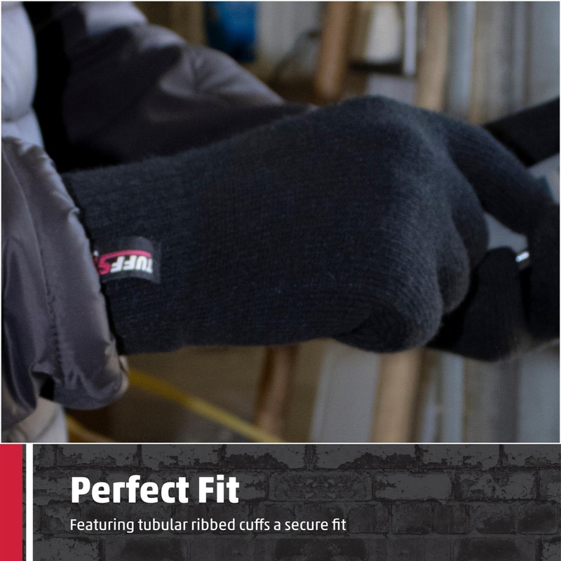 TuffStuff Men's 605 Touch Screen Glove, Black, One Size