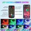 Nilight 4Pcs Car Underglow Neon Accent Strip Lights 256 LEDs