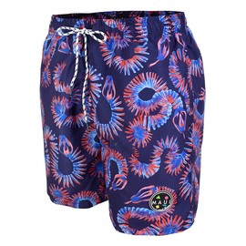 Maui AND Sons Traje de Baño para Niño, Secado Rápido, Ligero y Comodo, Violeta con Estampado Serpientes de Color. (16)