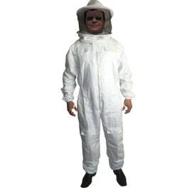 Bee Smart 600 Heavy Duty Bee Keeping Suit with Round Veil (M)